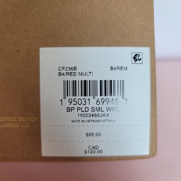 COACH Small Printed Plaid Coated Canvas Wristlet- Red Multi $75. ⭐ - Picture 14 of 16